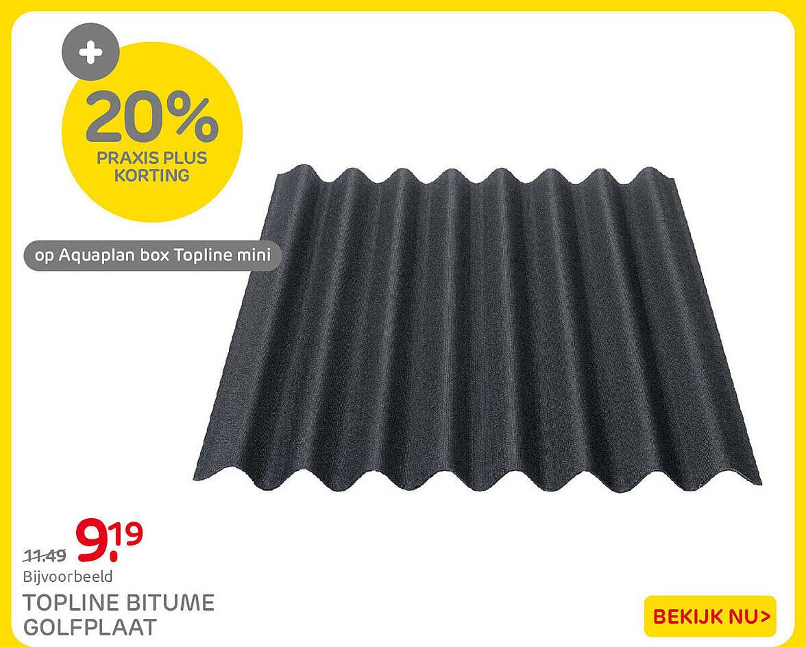 20% Praxis Plus korting op Aquaplan box Topline mini