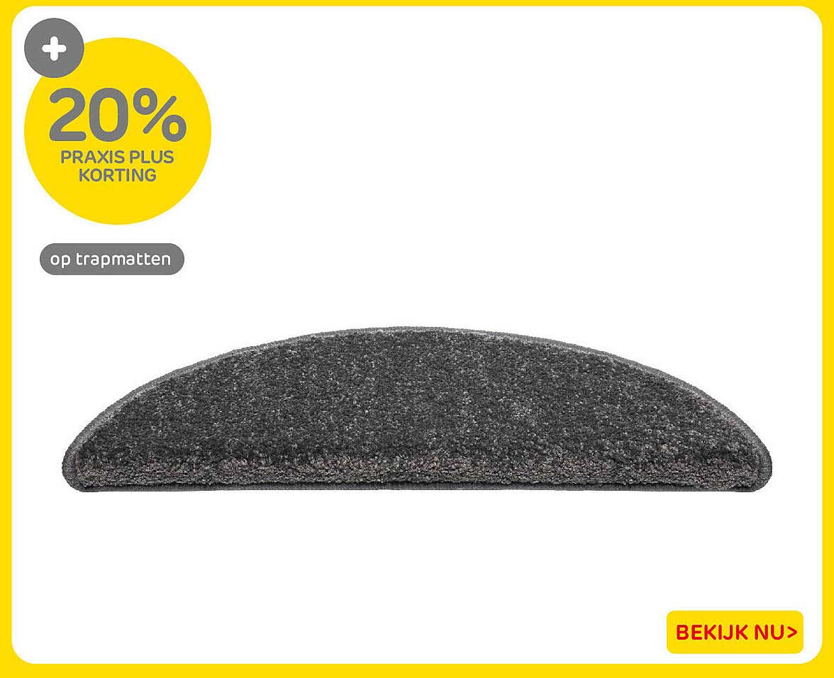20% Praxis Plus korting op trapmatten