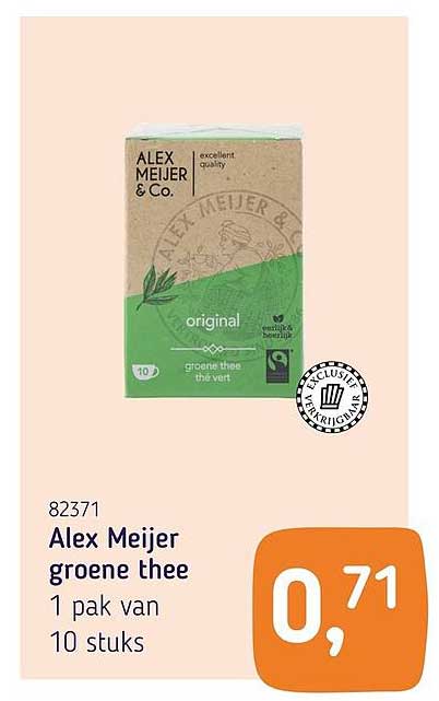 Alex Meijer groene thee