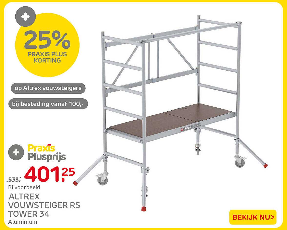 ALTREX VOUWSTEIGER RS TOWER 34 Aluminium