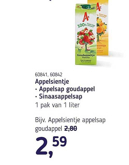 Appelsientje - Appelsap goudappel - Sinaasappelsap
