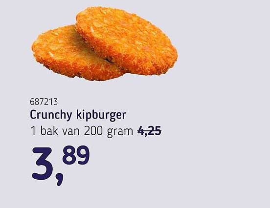 Crunchy kipburger