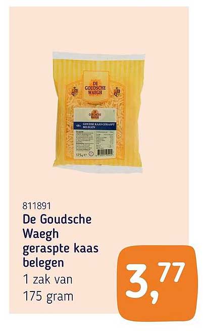 De Goudsche Waech geraspte kaas beleggen