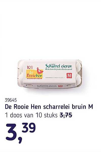 De Rooie Hen scharrelei bruin M