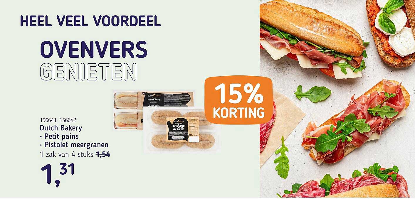 Dutch Bakery • Petit pains • Pistolet meergranen 15% KORTING