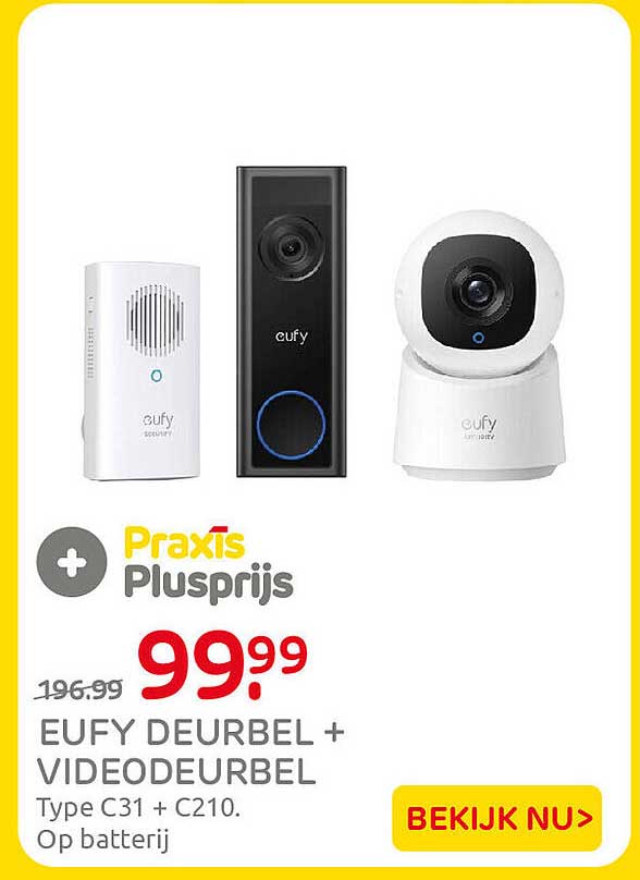 EUFY DEURBEL + VIDEODEURBEL