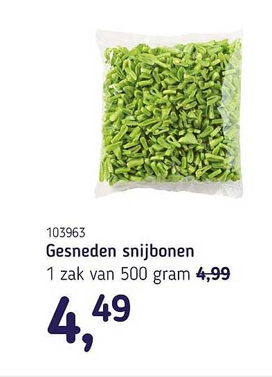 Gesneden snijbonen