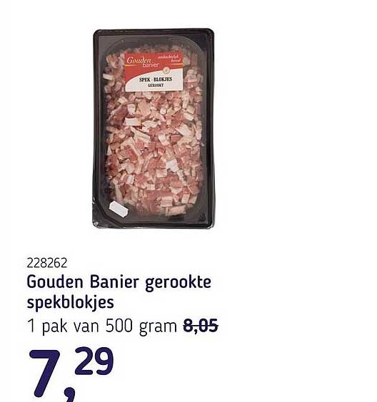 Gouden Banier gerookte spekblokjes