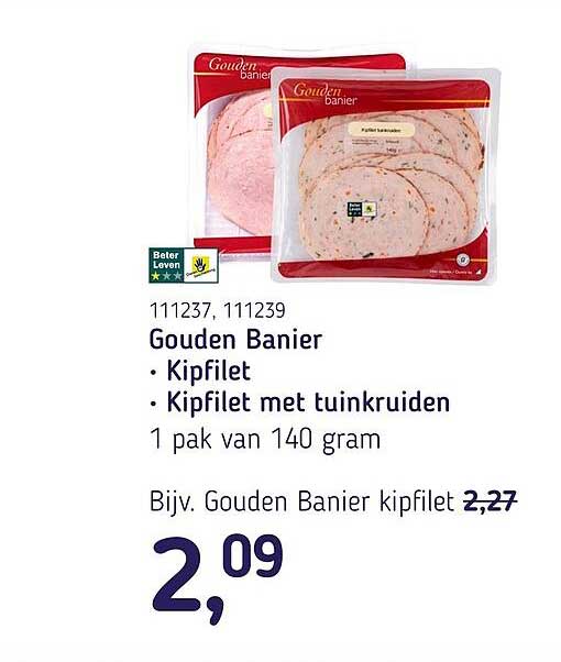 Gouden Banier Kipfilet • Kipfilet met tuinkruiden
