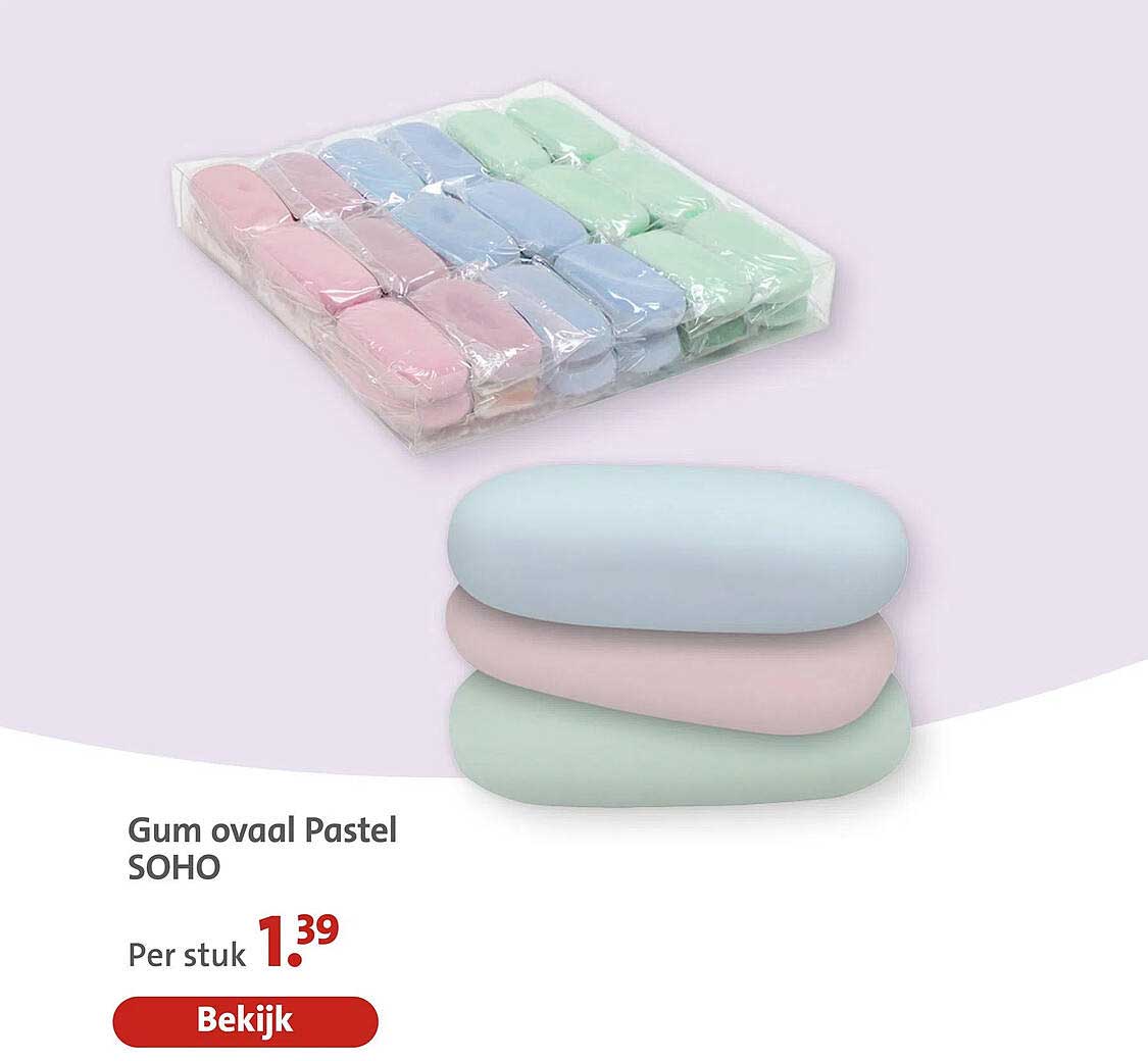 Gum ovaal Pastel SOHO