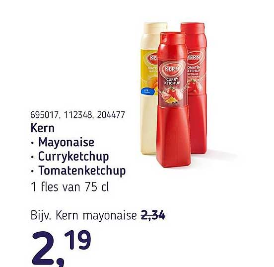 Kern Mayonaise - Curryketchup - Tomatenketchup