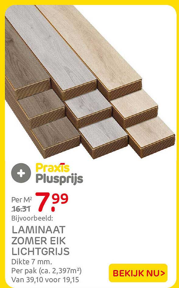 LAMINAAT ZOMER EIK LICHTGRIJS