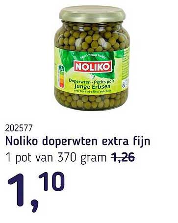 Noliko doperwten extra fijn