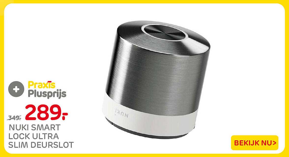 NUKI SMART LOCK ULTRA SLIM DEURSLOT