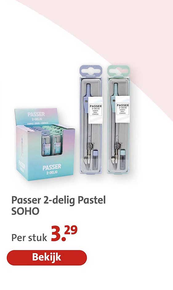 Passer 2-delig Pastel SOHO