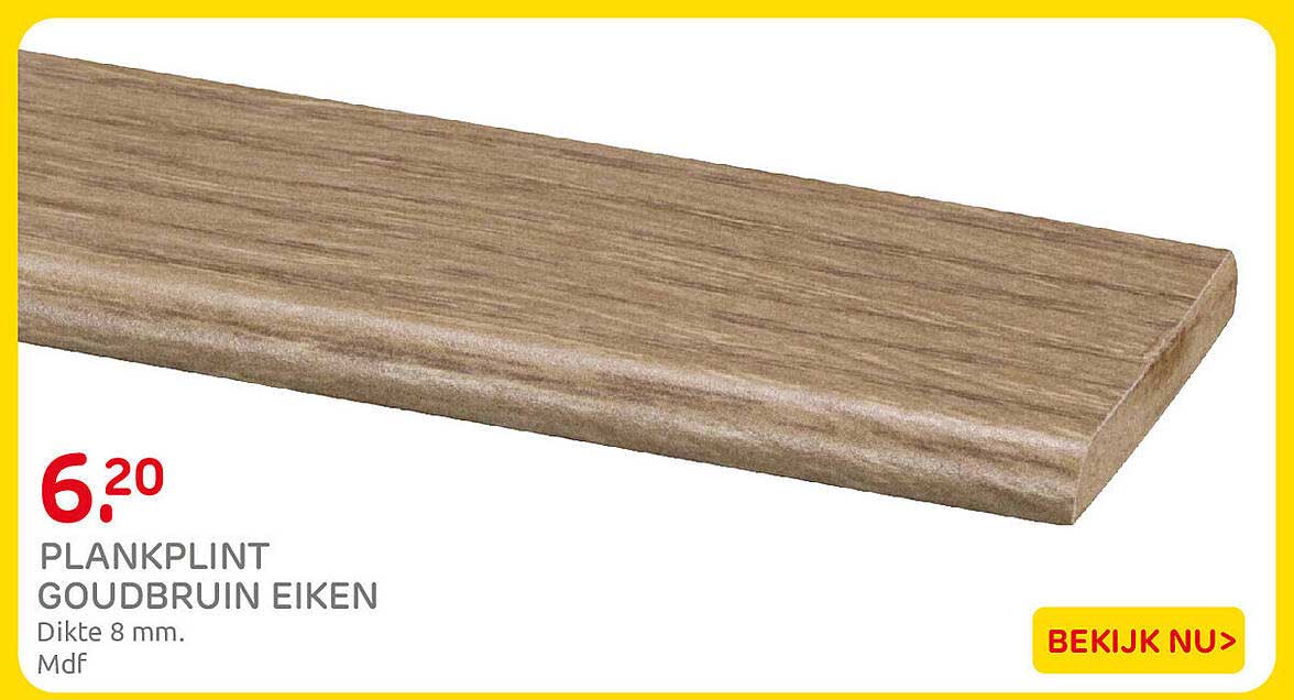PLANKPLINT GOUDBRUIN EIKEN
