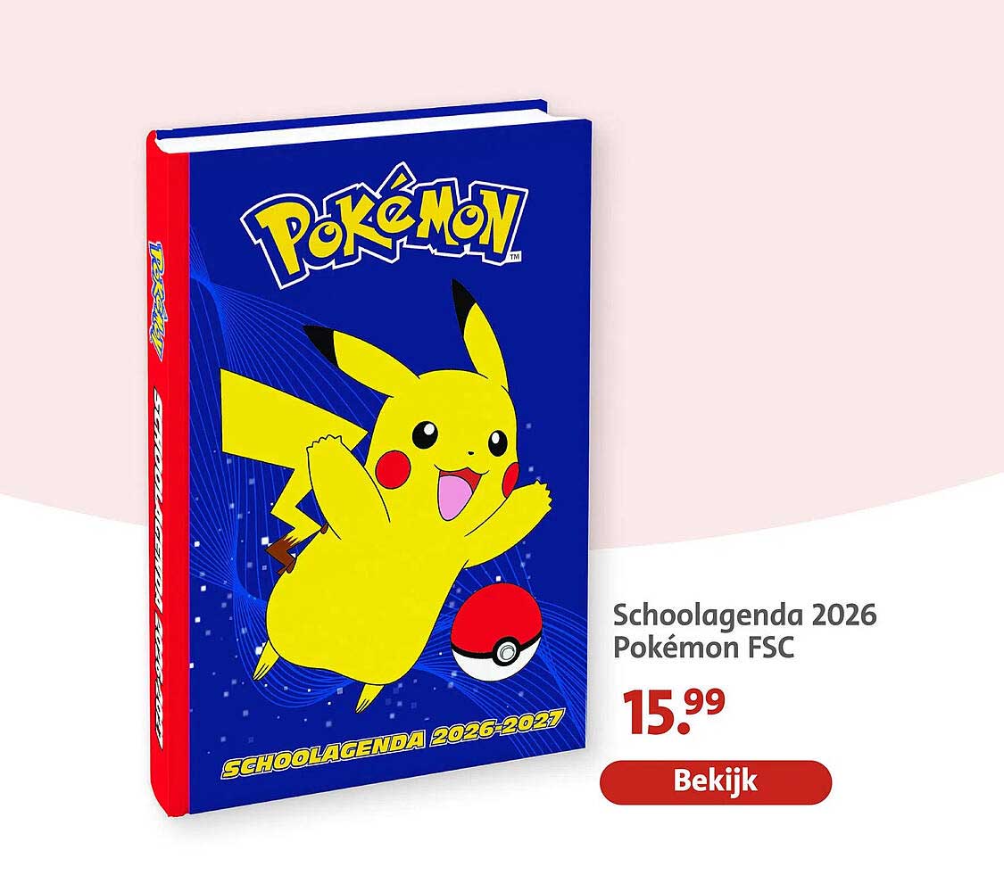 Schoolagenda 2026 Pokémon FSC