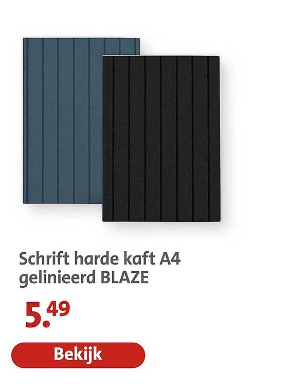 Schrift harde kaft A4 gelinieerd BLAZE