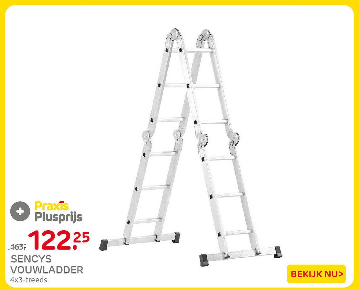 SENCYS VOUWLADDER 4x3-treeds