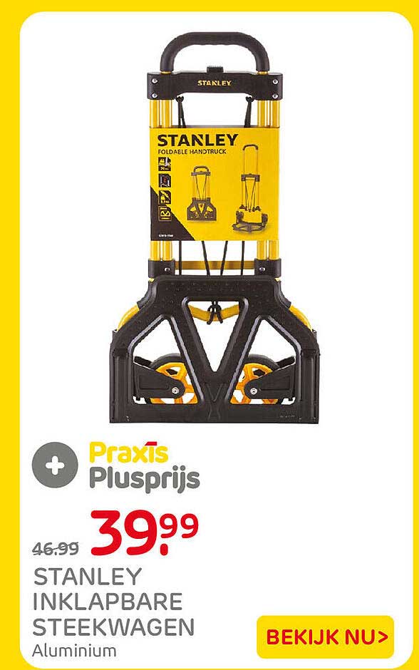 STANLEY INKLAPBARE STEEKWAGEN Aluminium