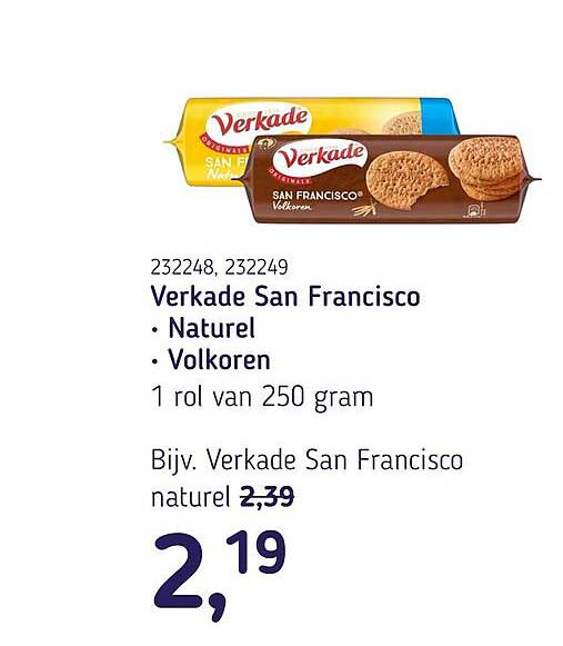 Verkade San Francisco • Naturel • Volkoren