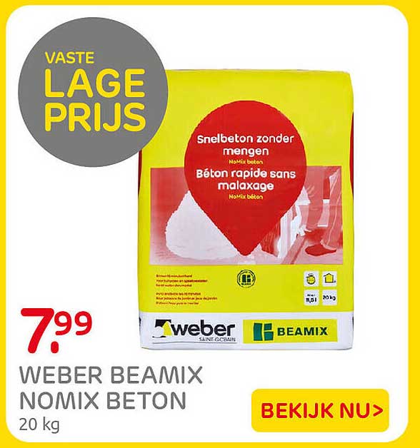 Weber Beamix Nomix Beton 20 kg