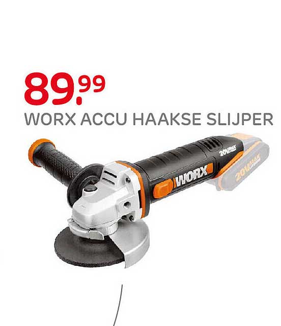 WORX ACCU HAAKSE SLIJPER