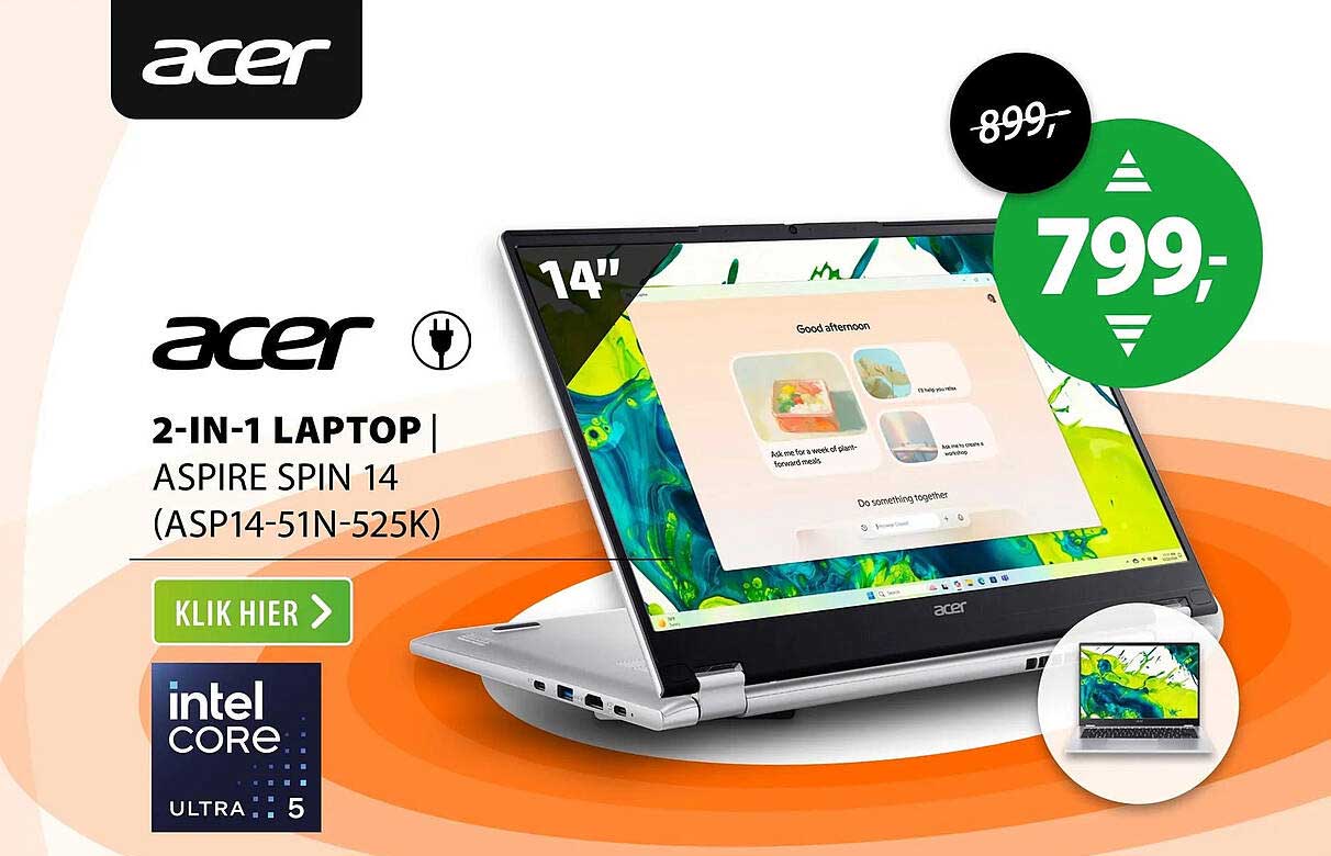 2-IN-1 LAPTOP | ASPIRE SPIN 14 (ASP14-51N-525K)
