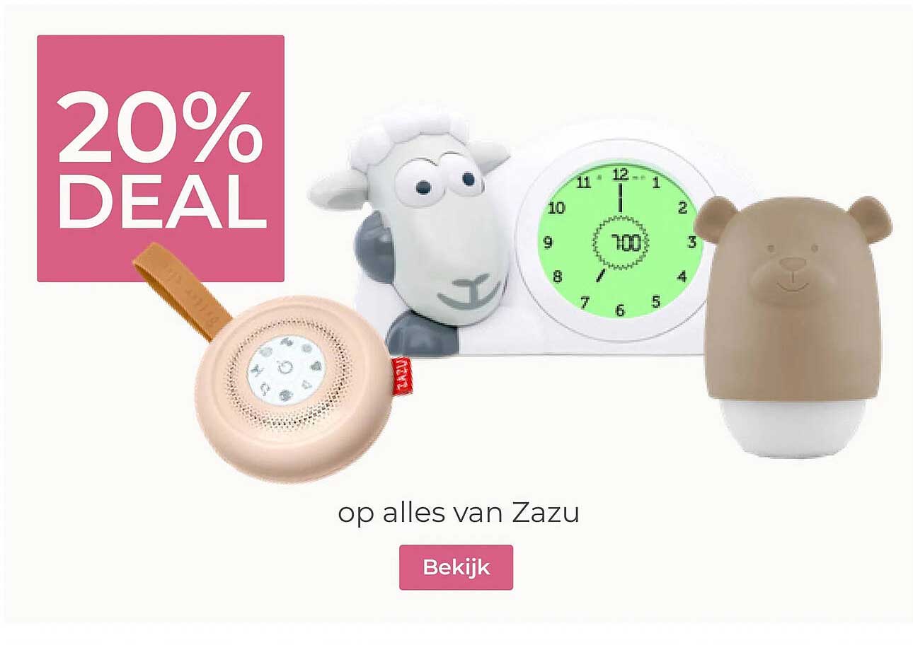 20% DEAL op alles van Zazu