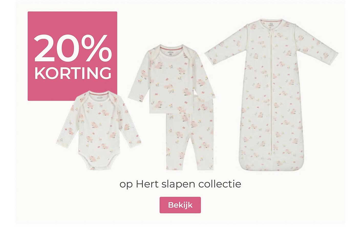 20% KORTING op Hert slapen collectie