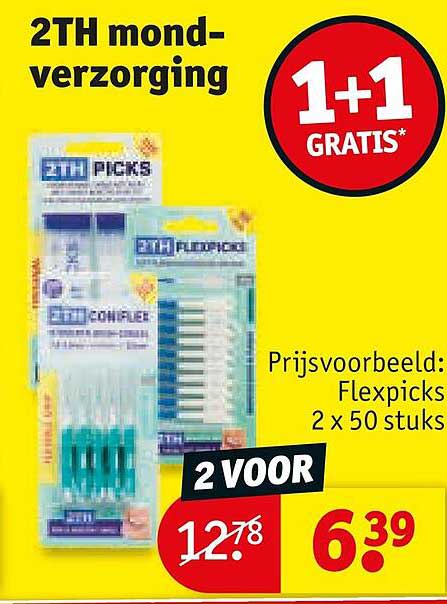 2TH mond-verzorging 1+1 GRATIS*