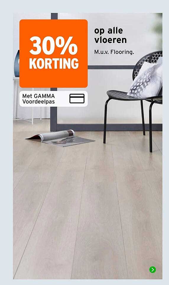 30% korting op alle vloeren