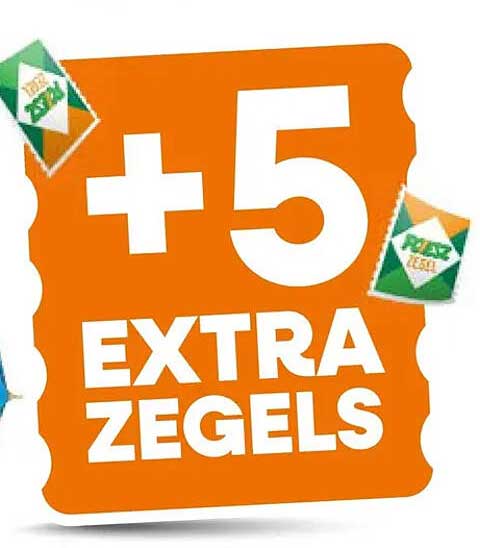 +5 EXTRA ZEGELS