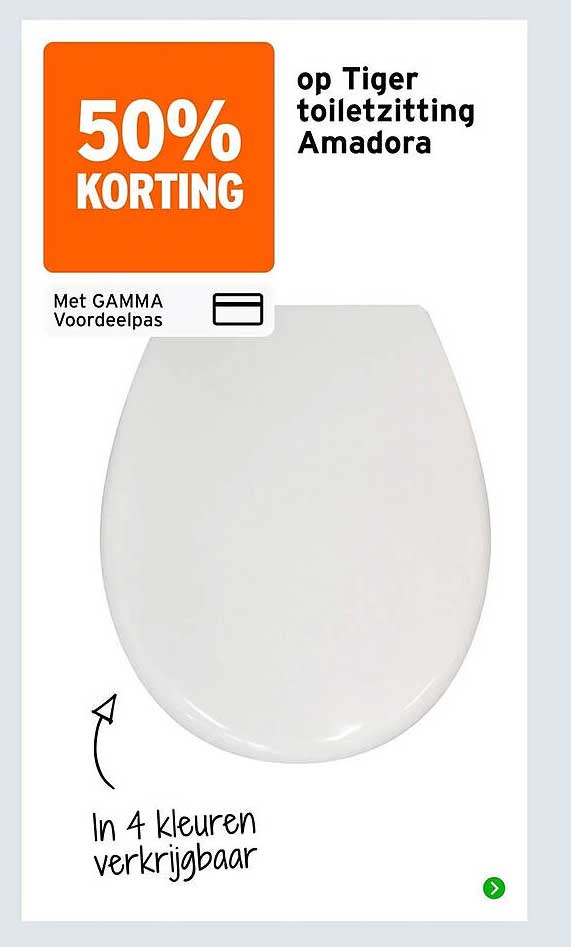50% KORTING op Tiger toiletzitting Amadora