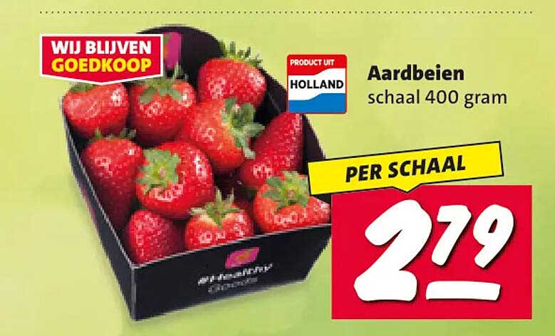 Aardbeien schaal 400 gram