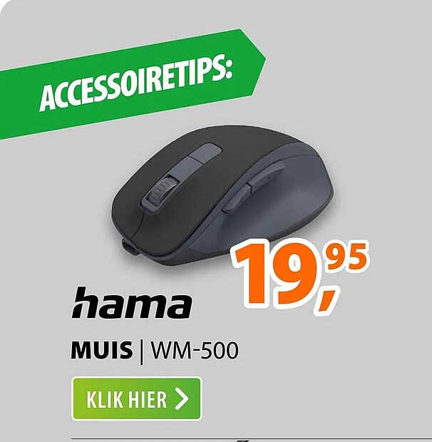 ACCESSOIRETIPS: hama MUIS WM-500 KLIK HIER