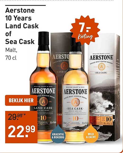 Airstone 10 Years Land Cask of Sea Cask Malt, 70 cl