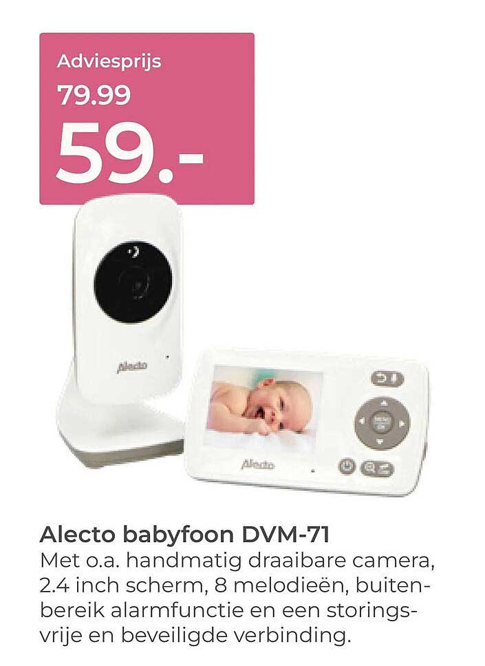 Alecto babyfoon DVM-71