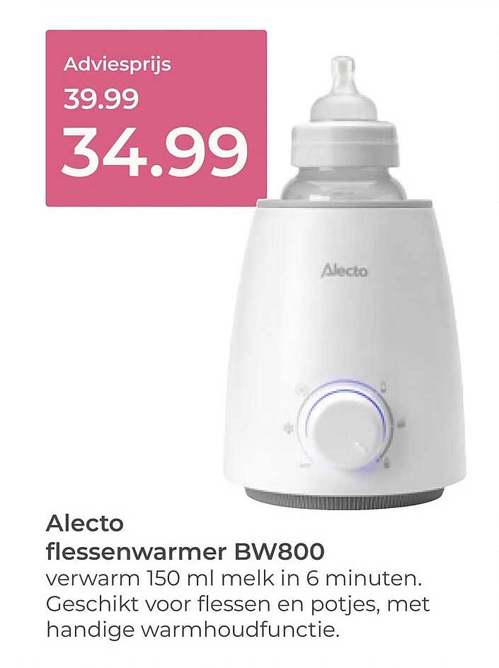Alecto flessenwarmer BW800
