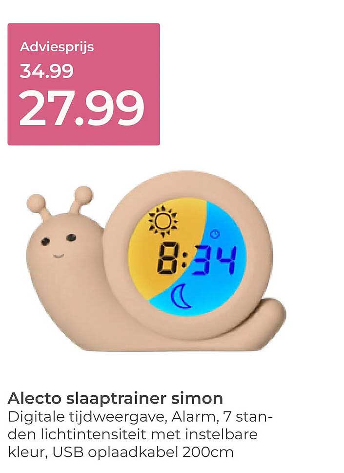 Alecto slaaptrainer simon