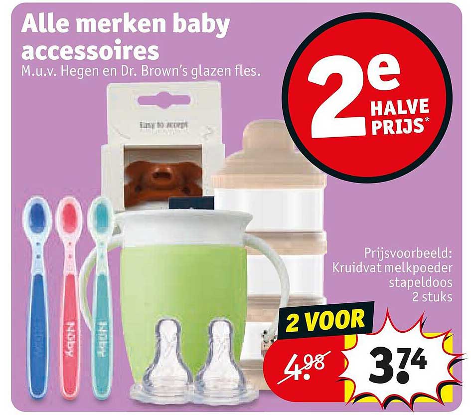Alle merken baby accessoires 2e halve prijs