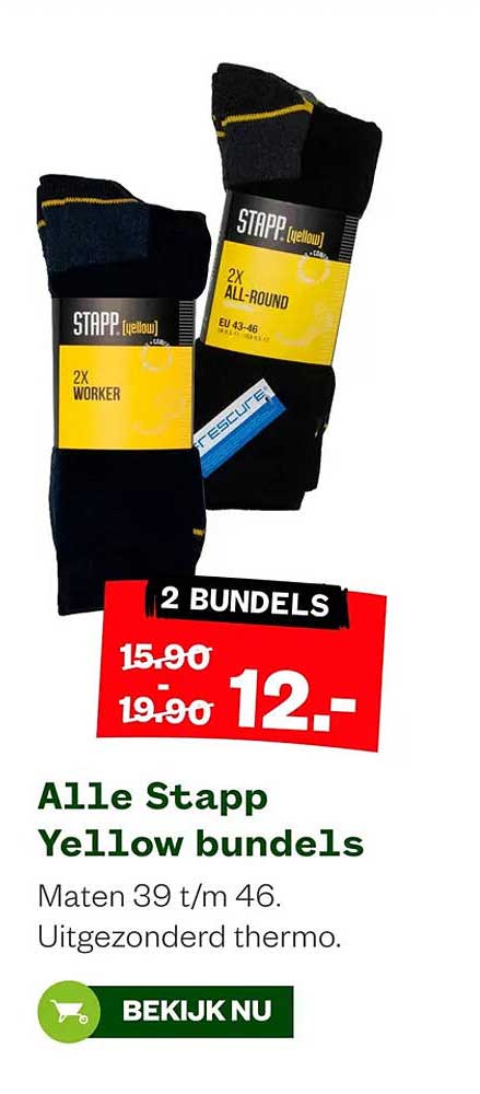 Alle Stapp Yellow bundels 2 BUNDELS
