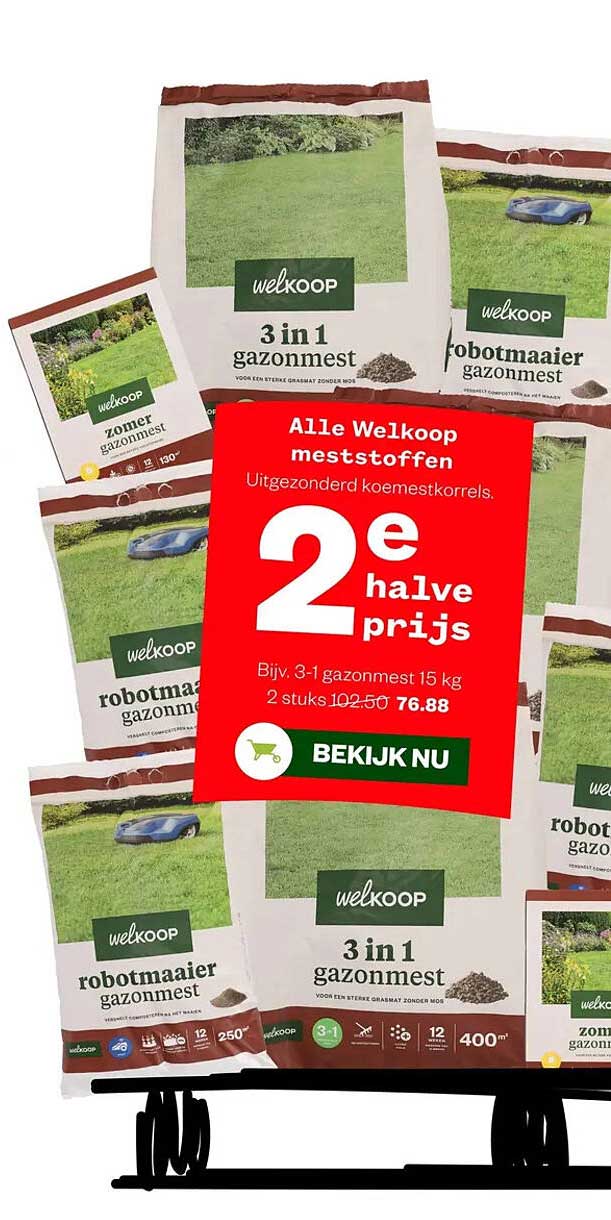 Alle Welkoop meststoffen - 2e halve prijs