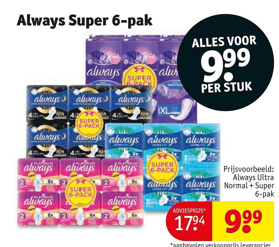 Always Super 6-pak