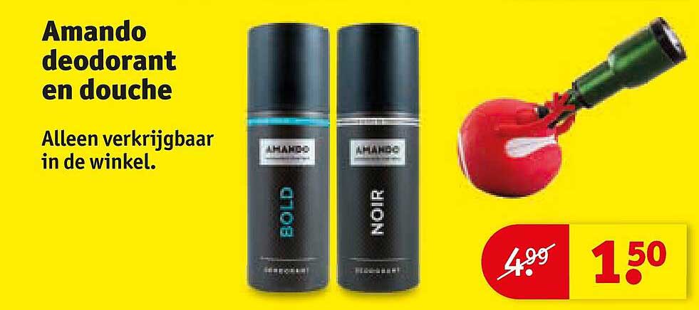 Amando deodorant en douche