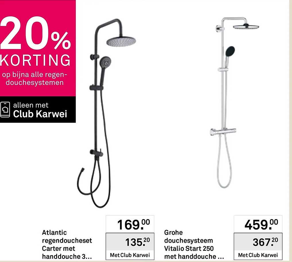 Atlantic regendoucheset Carter met handdouche 3...