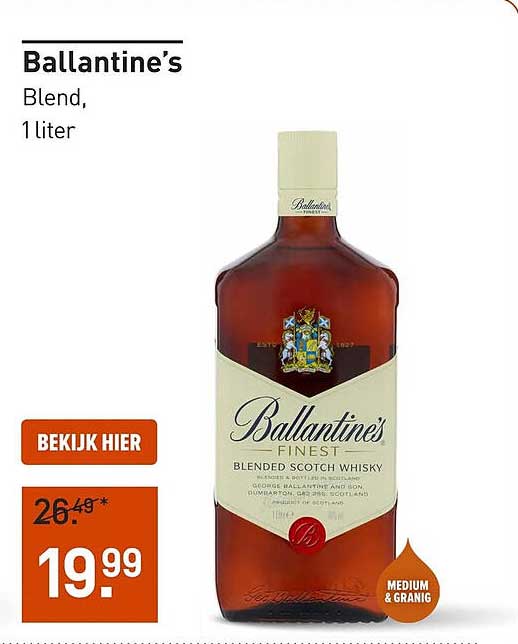 Ballantine’s Blend, 1 liter