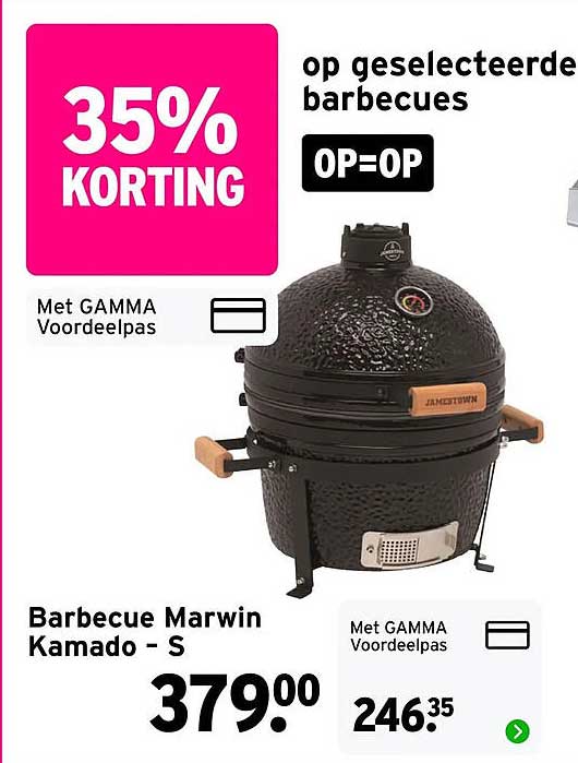 Barbecue Marwin Kamado - S 35% KORTING OP=OP