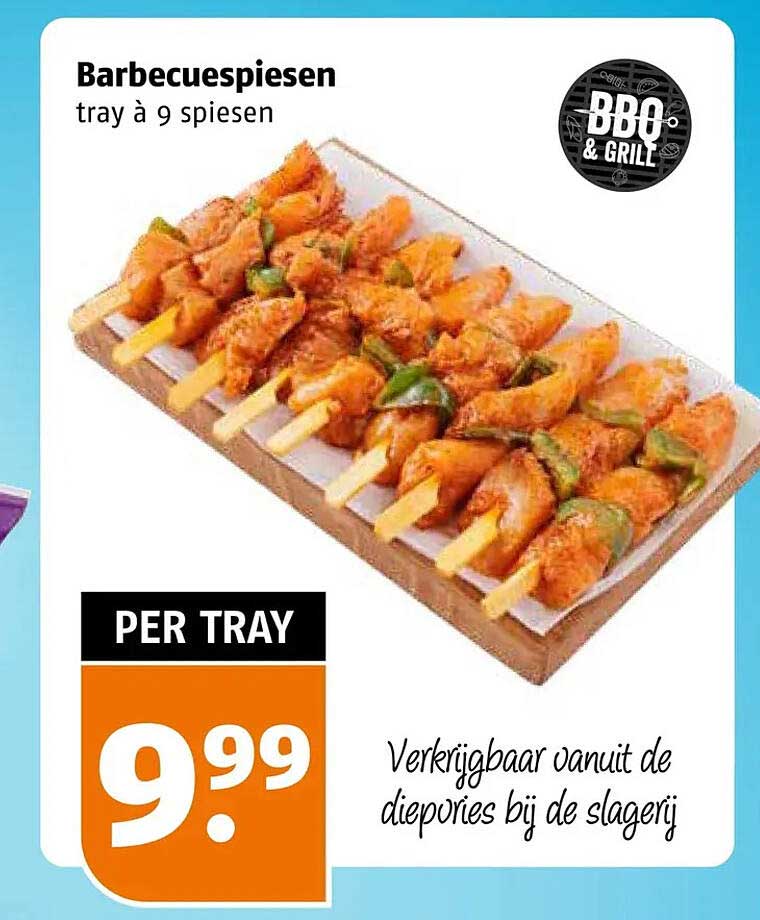 Barbecuespiesjes tray à 9 spiesen