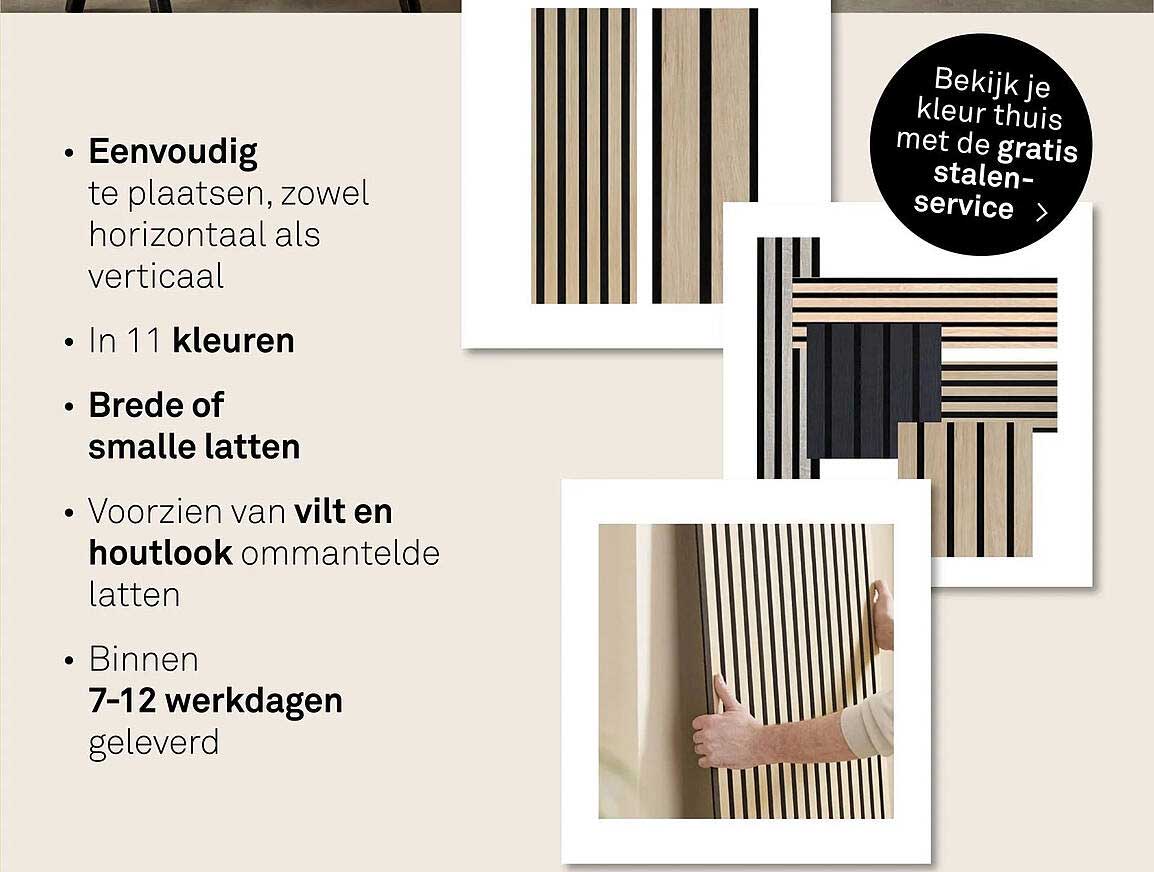 Bekijk je kleur thuis met de gratis stalen-service